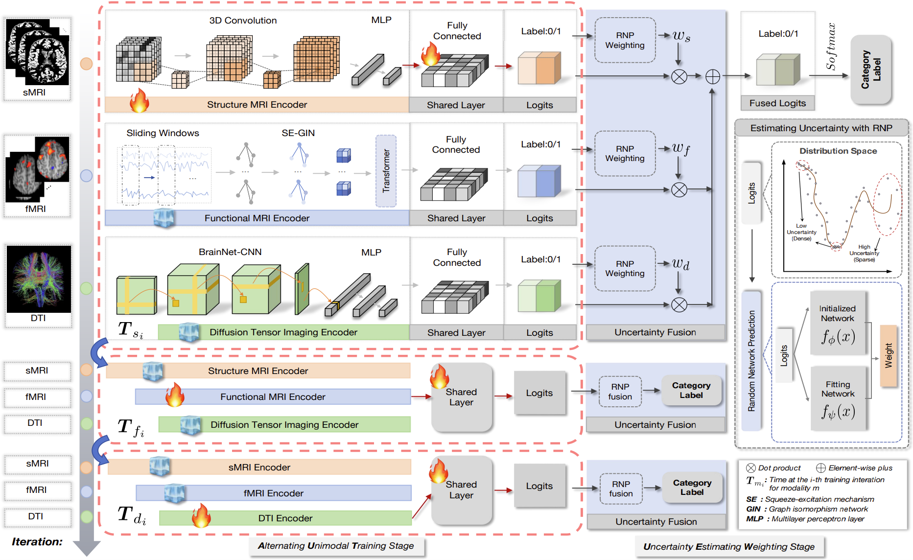Uncertainty-Aware Multimodal MRI Fusion for HIV-Associated Asymptomatic Neurocognitive Impairment Prediction